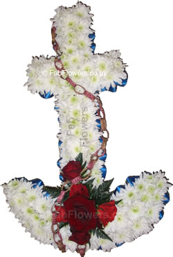 Anchor - Funeral - Fab Flowers